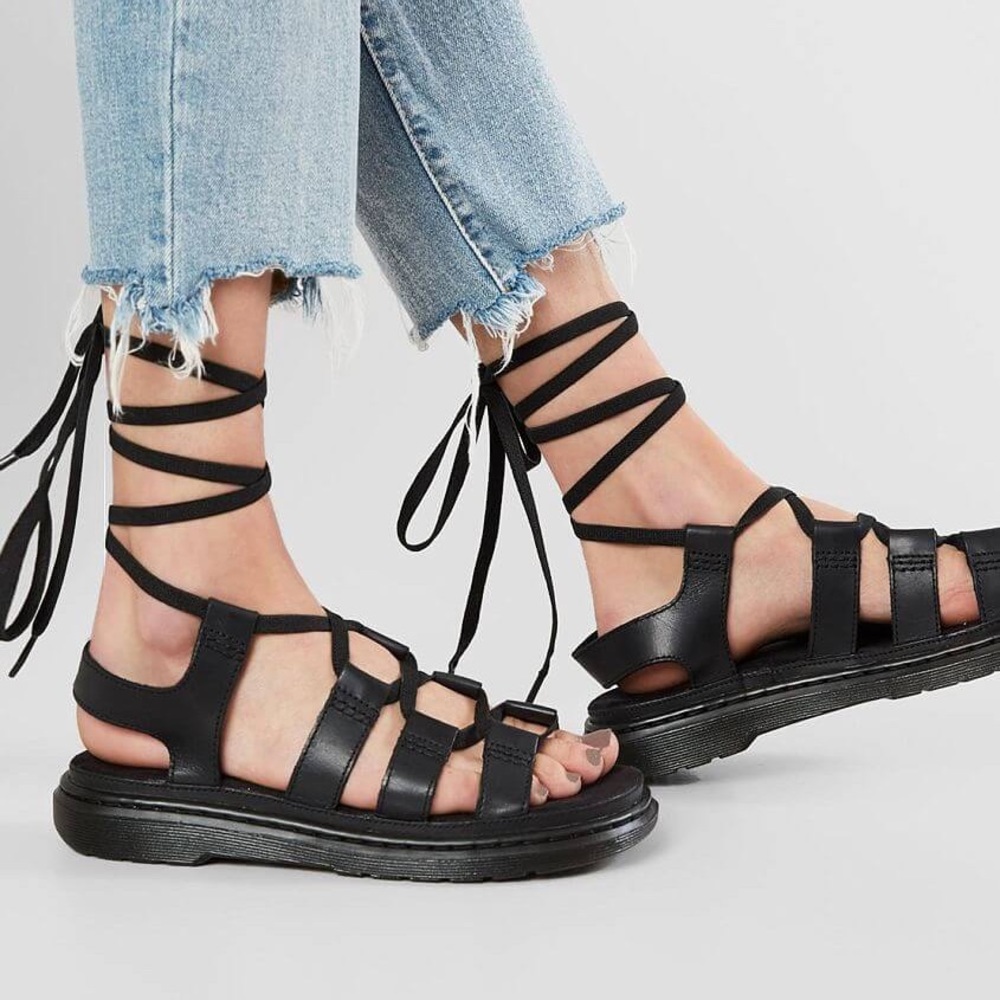 Dr. Marten Kristina Leather Gladiator Sandal